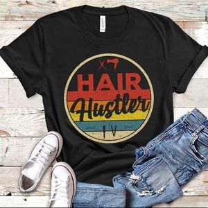 Hair Hustler Vintage Hairstylist B+C 3001 Shirt